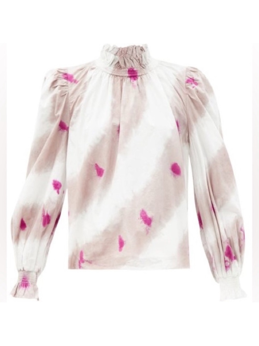 Sea New York Tamara Long Sleeve Top Tie Dye Size Medium Purple